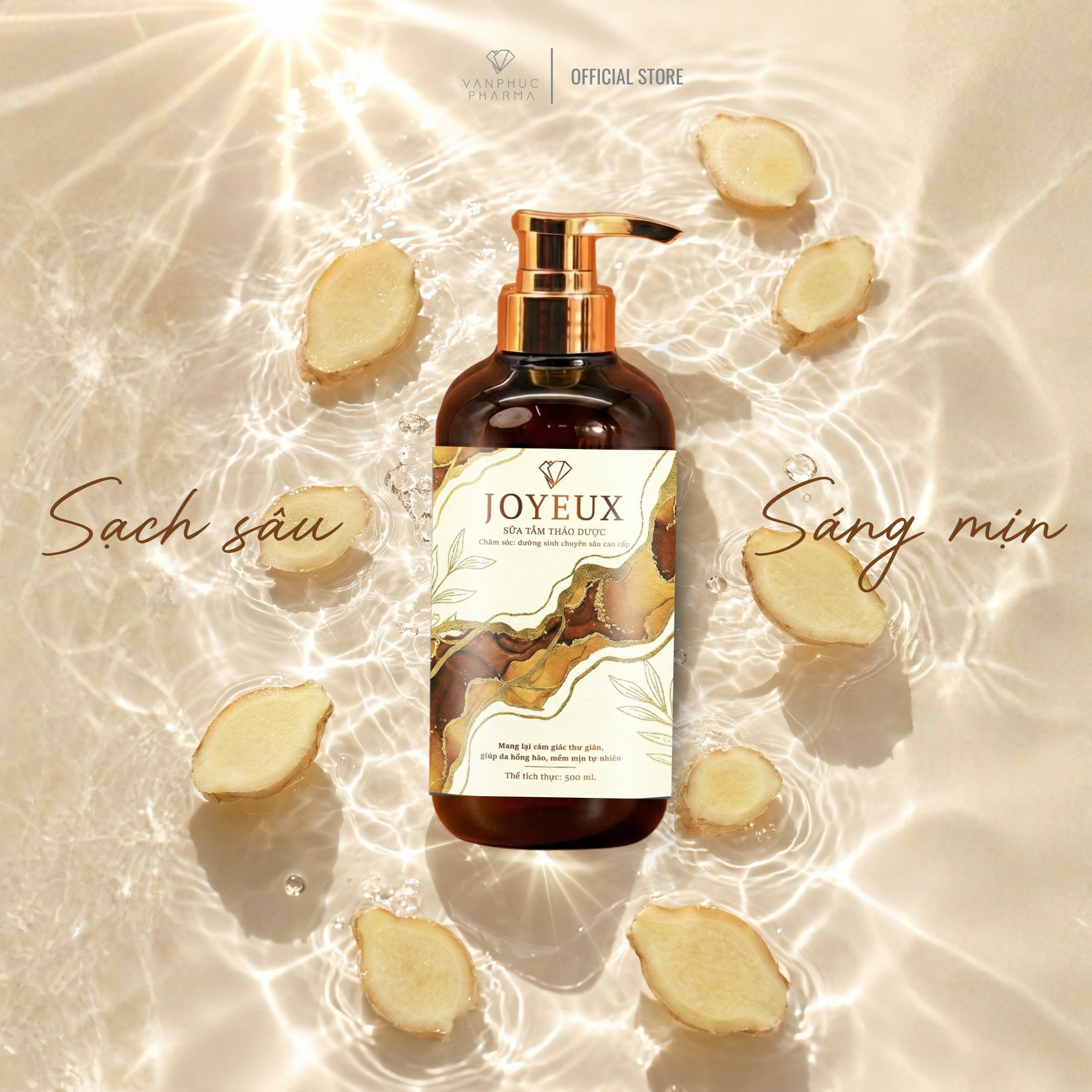 Sữa tắm thảo dược gừng tươi Joyeux